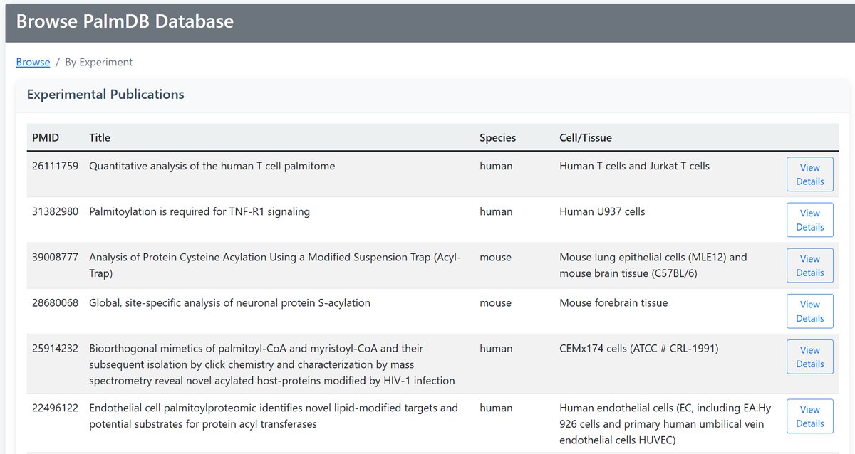 Browse by Experiment